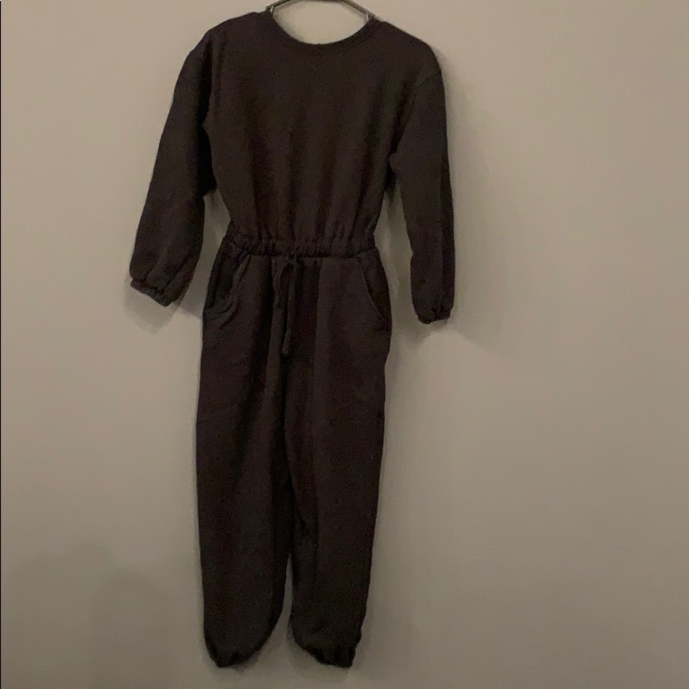 Black Sweat Jumpsuit